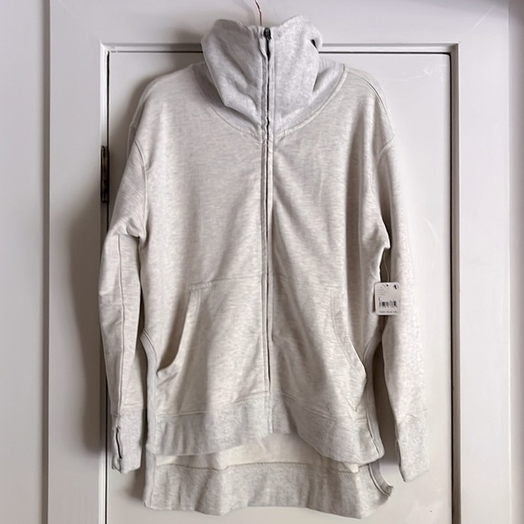 🆕 Free People Movement Hoodie Sweatshirt in Oatmilk.  Size Large. - Picture 7 of 14